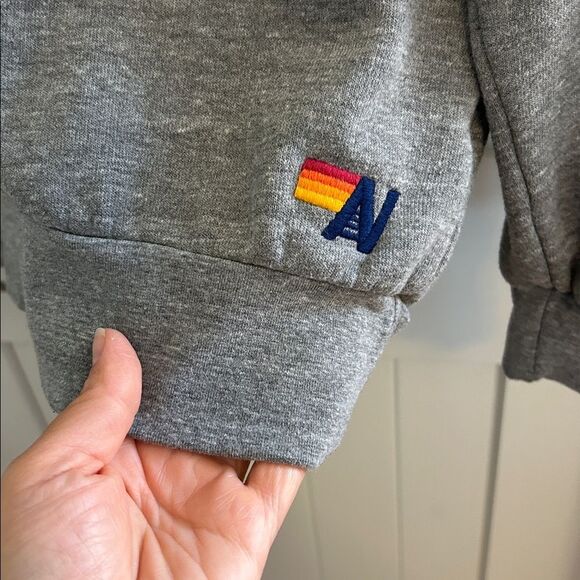 Aviator Nation Bolt Sweatshirt Heather Gray Size XS - Picture 3 of 8